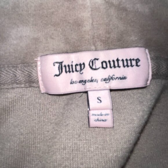 Juicy Couture Zip-up Sweater- Beige SMALL - Picture 2 of 7